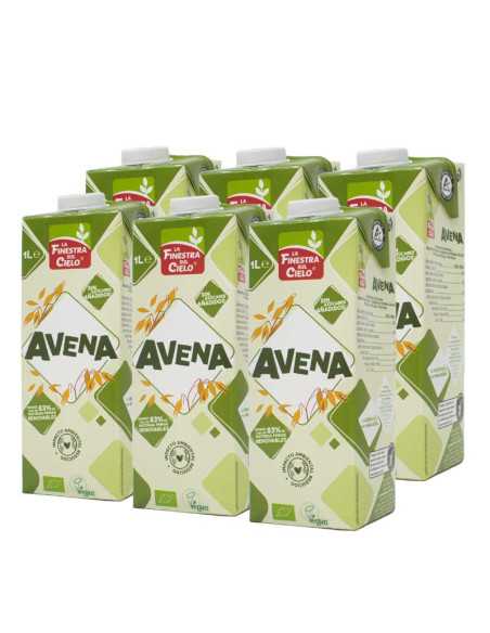 Bebida de avena bio 6x1L La Finestra Bebida de avena bio 6x1L La Finestra